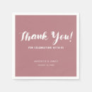 Search for dusty rose pink napkins Rehearsal dinner