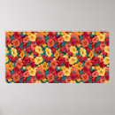 Search for retro floral pattern posters Yellow