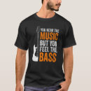 Search for bass guitar tshirts Music