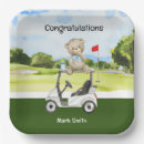 Search for golf birthday plates Blue