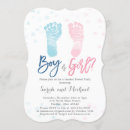 Search for feet gender reveal invitations Baby shower