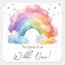 Search for party invitation stickers Wild one