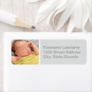 Search for newborn return address labels Modern