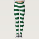 Search for green white stripe pattern leggings Stylish