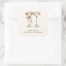 Search for bridal brunch shower stickers Champagne
