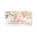 Search for blush floral return address labels Calligraphy