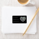 Search for silver hearts return address labels Glitter