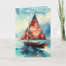 Search for sailing birthday cards Coastal