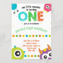 Search for baby monster invitations Our little monster