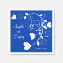 Search for royal blue wedding napkins Bride and groom