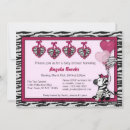Search for funky zebra invitations Stripe
