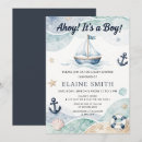 Search for ahoy its a boy invitations Ocean