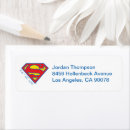 Search for hero return address labels Supergirl kara
