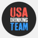 Search for drinking team stickers Funny
