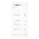 Search for salon templates price lists Black and white
