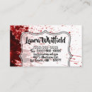 Search for horror business cards Blood