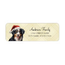 Search for mountain dog return address labels Santa