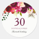 Search for 30th birthday party stickers Thirtieth