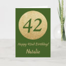 Search for 42nd birthday cards Forty second birthday