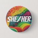 Search for he him pronouns badges Rainbow