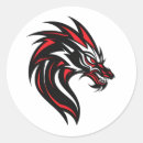Search for red and black dragon stickers Mythical