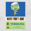 Search for zombie birthday invitations Creepy