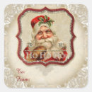 Search for vintage st nick stickers Father christmas