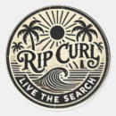 Search for vintage surfing stickers Summer