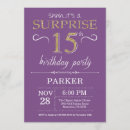 Search for purple gold quinceanera invitations 15th birthday