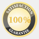 Search for satisfaction stickers Guarantee