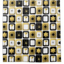 Search for gold shower curtains Black gold white