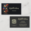 Search for black red gold business cards Botanical