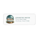 Search for globe return address labels Cute