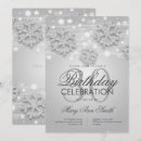 Search for winter 30th birthday invitations Silver