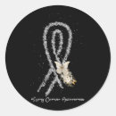 Search for lung cancer ribbon stickers White
