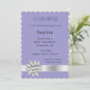 Search for purple ribbon invitations Lilac