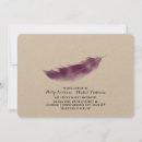 Search for feathers invitations Purple