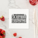 Search for funny retirement napkins Retired