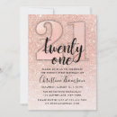 Search for gold 21st birthday invitations Champagne
