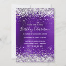 Search for indigo birthday invitations Purple