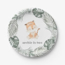 Search for tiger paper plates Birthday