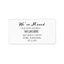 Search for weve moved return address labels Elegant