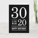 Search for black and white 30th birthday cards Modern