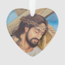 Search for religious heart christmas tree decorations Jesus
