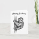 Search for sloth birthday cards Happy