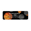 Search for basketball return address labels Player