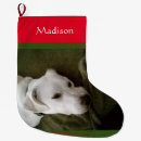 Search for white dog christmas stockings Labrador retriever