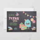 Search for monster thank you cards Colourful