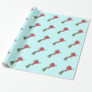 Search for fish christmas wrapping paper Red