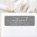 Search for grey and white return address labels Typography